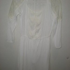 PURPLE SNOW DRESS White Lace NWOT Size Medium